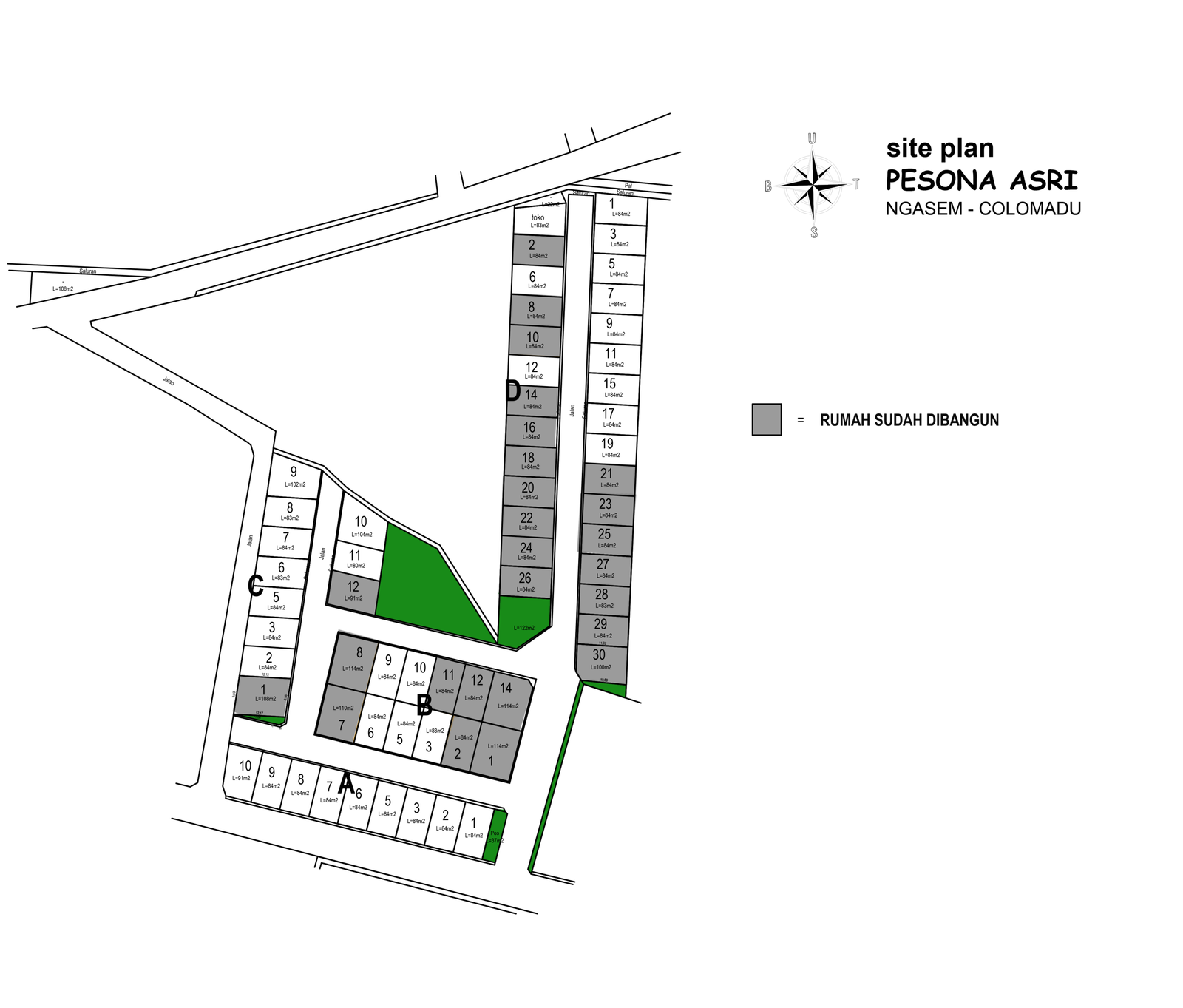 Site Plan Griya Pesona Asri